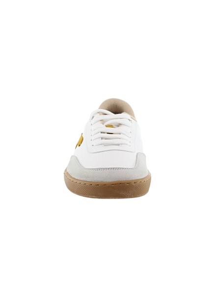 Zapatillas barefoot Terreta Illice vegano Blanco-Mostaza
