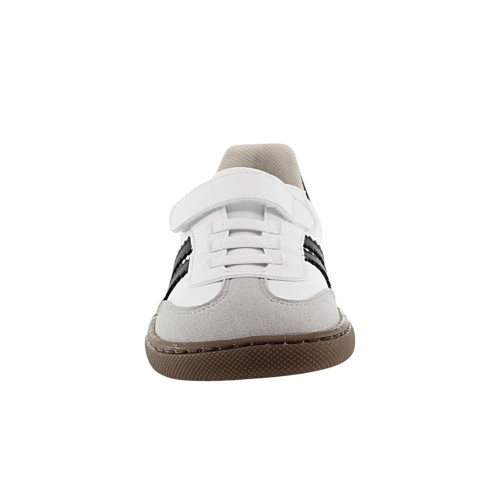 Zapatillas barefoot Coqueflex 4379 Velcro Blanco-Negro 2