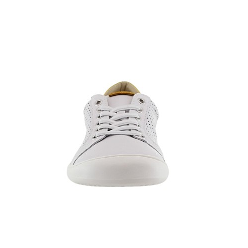 Zapatos barefoot Flexi Nens S-8412-R Picado Blanco-Amarillo 2