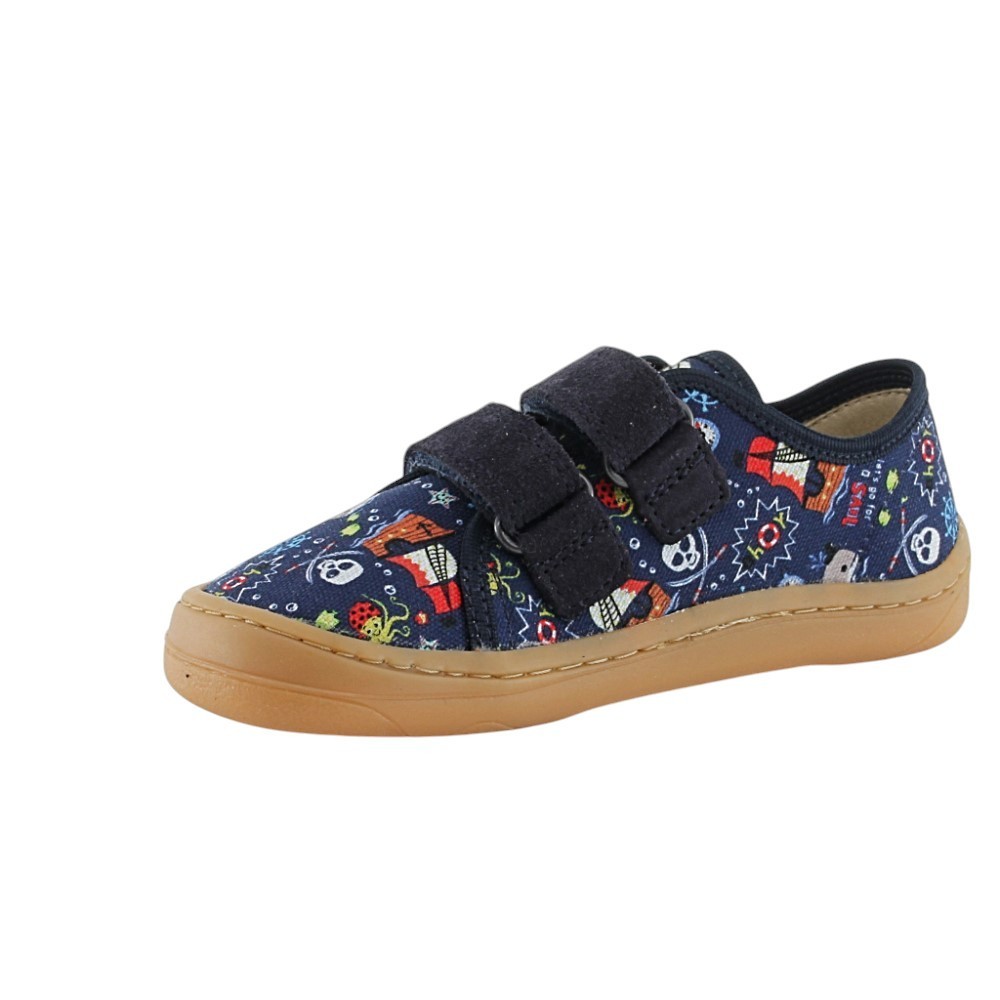 Zapatillas barefoot de lona Froddo Mar Azul