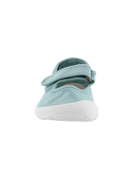 Merceditas barefoot lona Victoria Bosco Manzana
