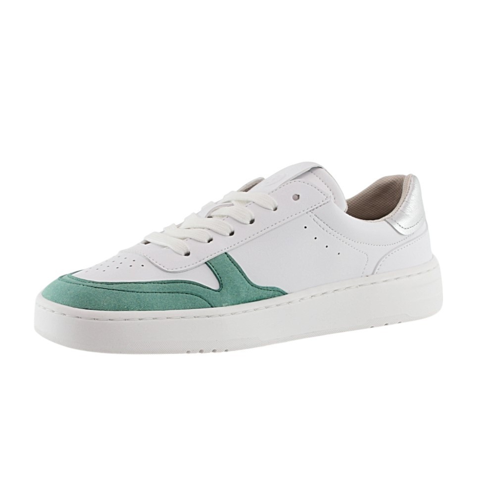 Zapatillas barefoot Coqueflex 4373 Verde-Blanco-Plata