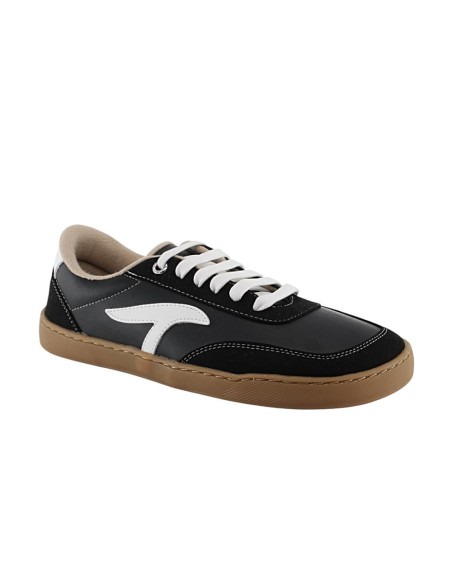 Zapatillas barefoot Terreta Illice vegano Negro-Blanco