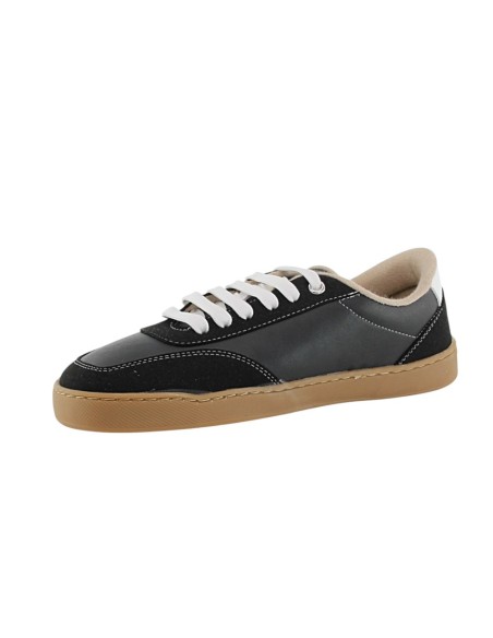 Zapatillas barefoot Terreta Illice vegano Negro-Blanco
