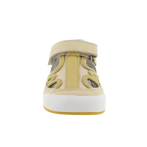 Sandalias cerradas barefoot Blanditos Estela Vainilla 2