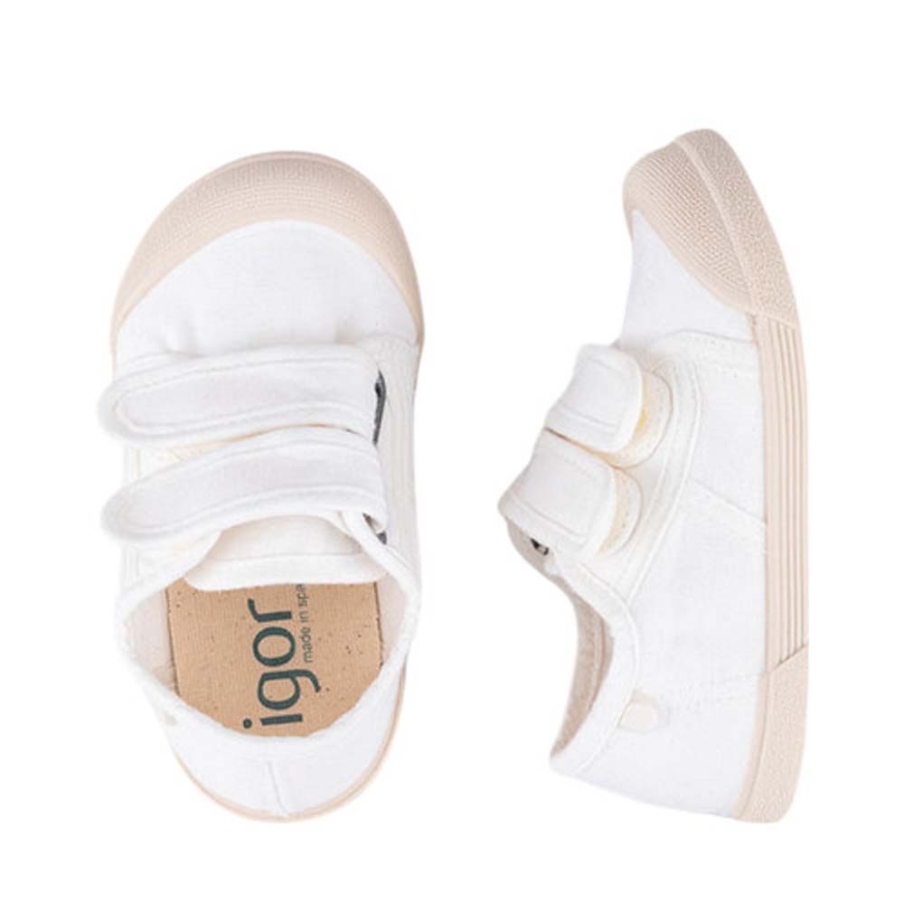 Calzado barefoot de lona Igor 2V Blanco