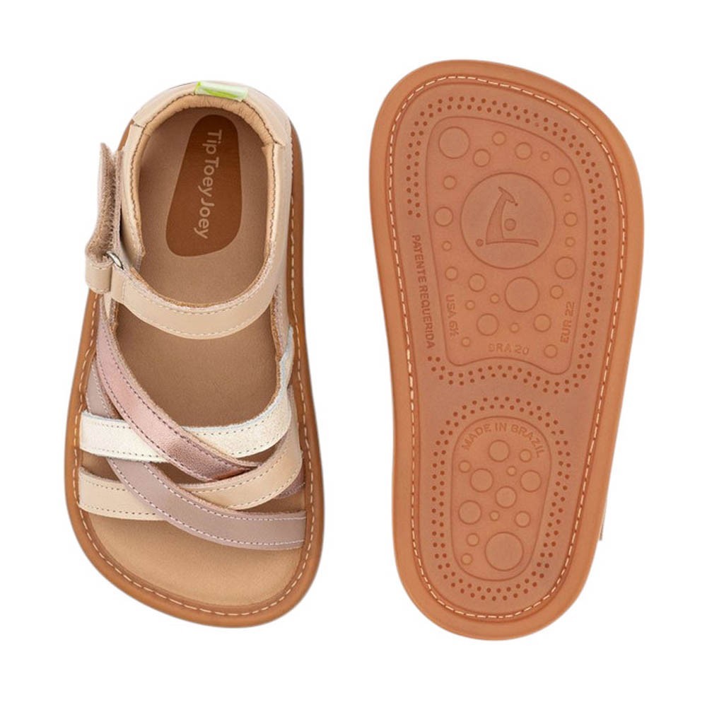 Sandalias respetuosas Tip Toey Joey Cris Cross Multi Rosa