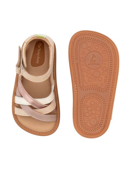 Sandalias respetuosas Tip Toey Joey Cris Cross Multi Rosa