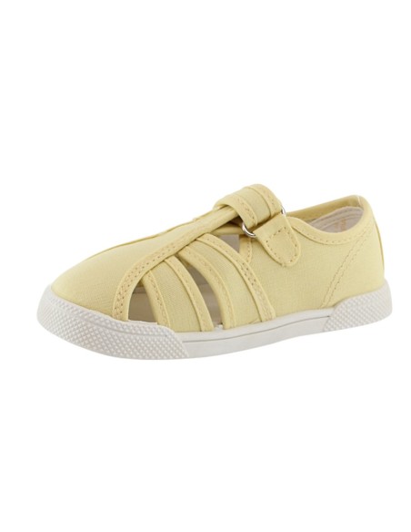 Sandalias de lona respetuosas Blanditos Mango Amarillo