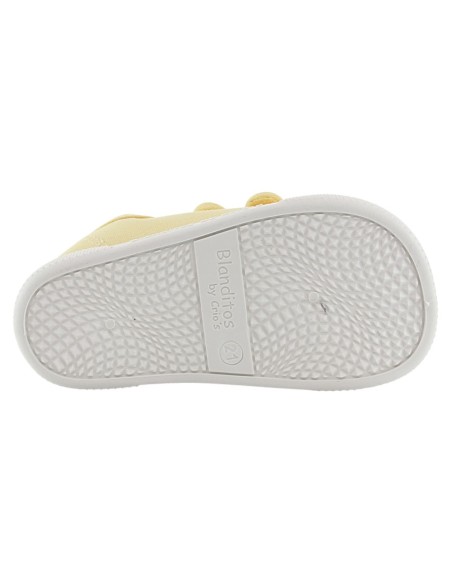Zapatillas barefoot de lona Blanditos Coco Amarillo
