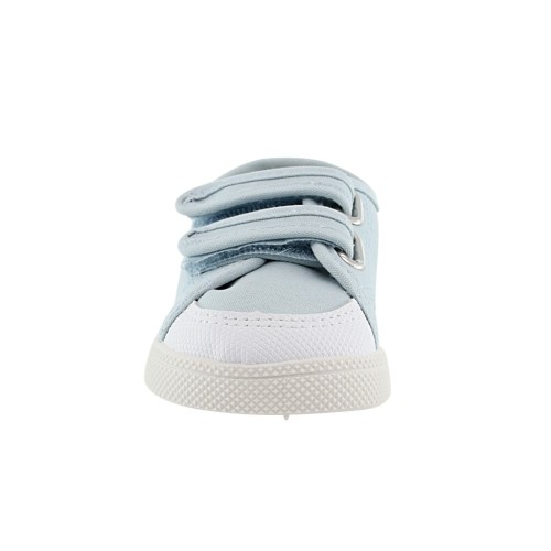 Zapatillas barefoot de lona Blanditos Coco Azul celeste 2