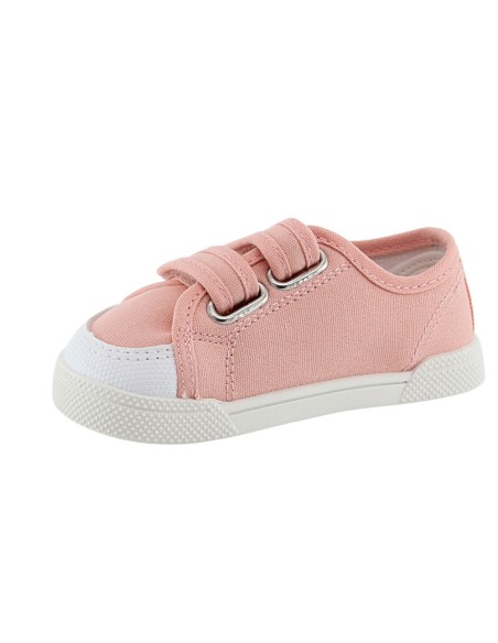 Zapatillas barefoot de lona Blanditos Coco Rosa