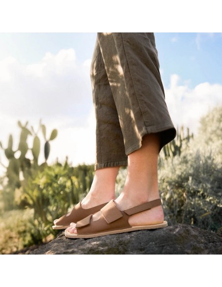 Sandalias barefoot Muris Rio Bark Brown