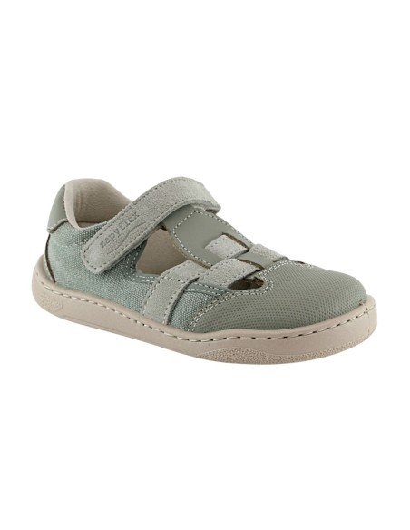 Sandalias respetuosas ZapyFlex Velcro Verde