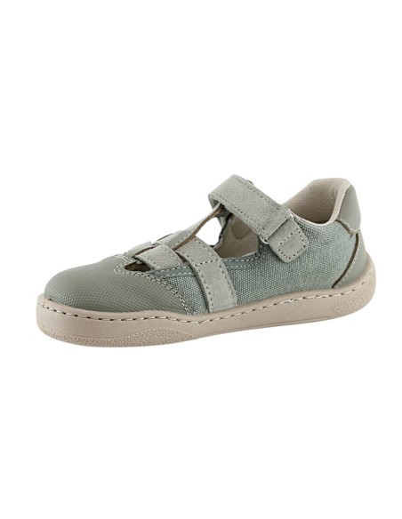 Sandalias respetuosas ZapyFlex Velcro Verde