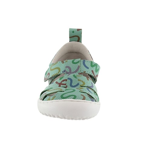 Sandalia respetuosa cerrada Coqueflex Verde Multicolor 2