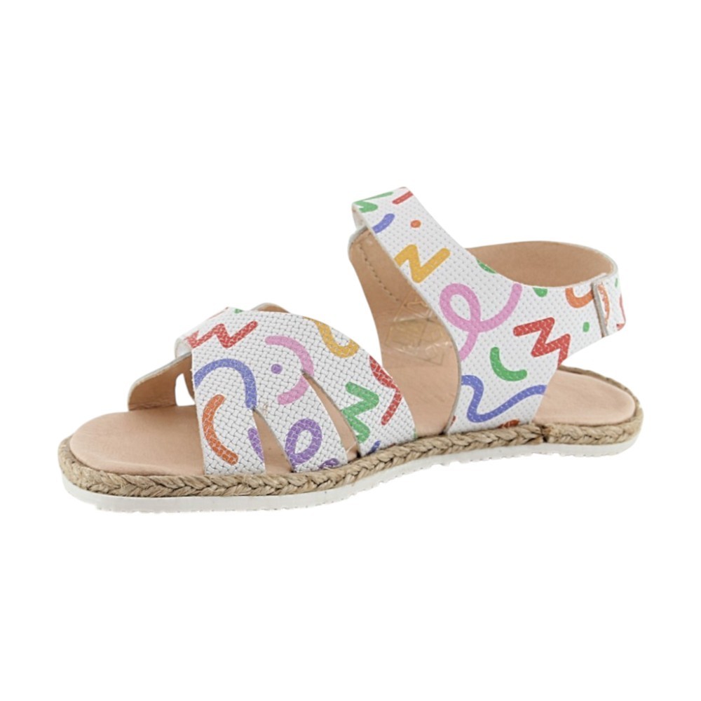 Sandalias barefoot Coqueflex Verea Blanco Multi