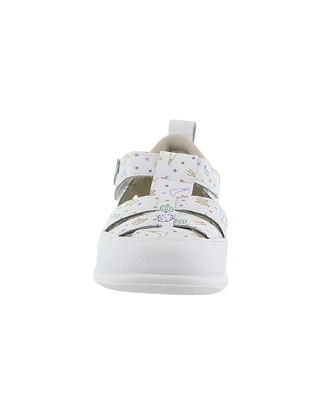 Sandalias ZapyFlex dos tiras Blanco Space