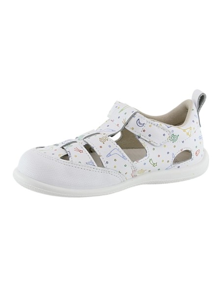 Sandalias ZapyFlex dos tiras Blanco Space