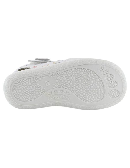 Sandalias ZapyFlex dos tiras Blanco Space