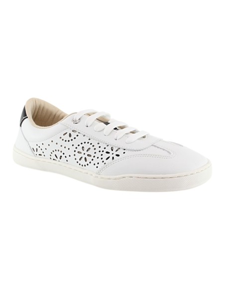 Zapatillas barefoot Flores perforadas Blanco