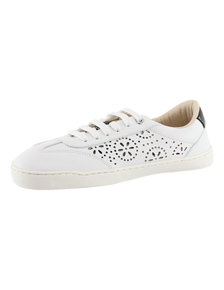 Zapatillas barefoot Flores perforadas Blanco