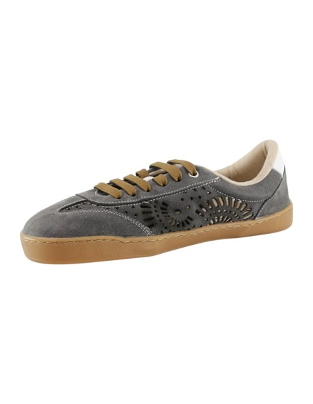 Zapatillas barefoot Terreta Serraje Picado Gris