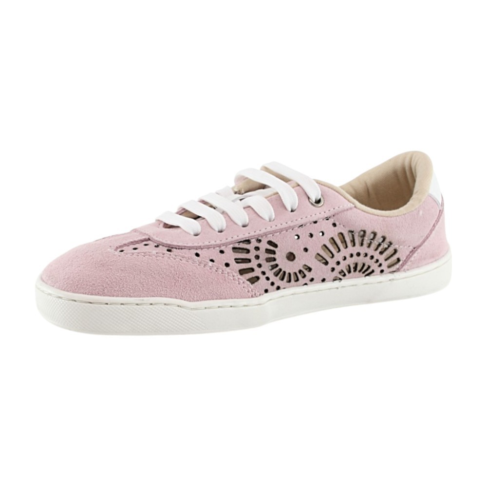 Zapatillas barefoot Terreta Serraje Picado Rosa