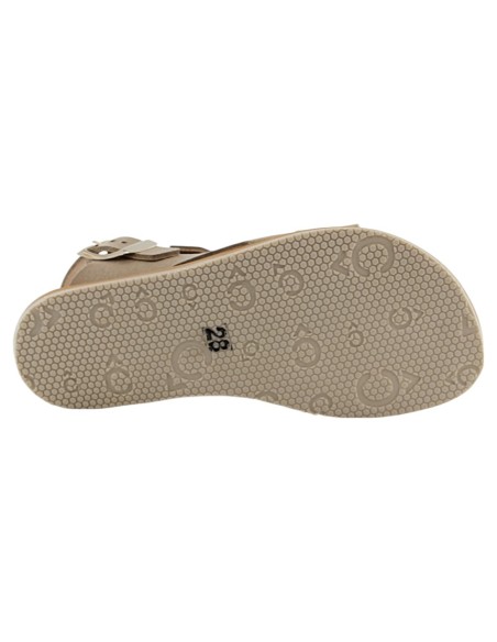 Sandalias barefoot 3 hebillas 1560PL Beige