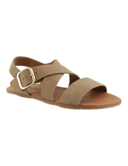 Sandalias barefoot Vivant 9100 Serraje Camello