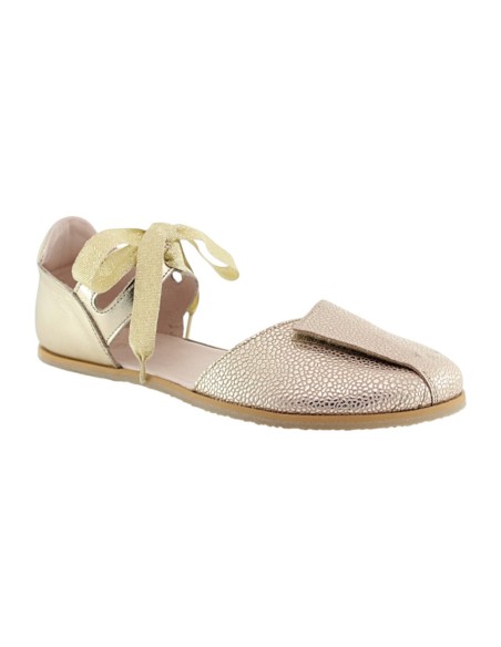 Sandalias barefoot Poppis Zoe Dorada