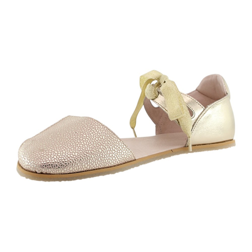 Sandalias barefoot Poppis Zoe Dorada