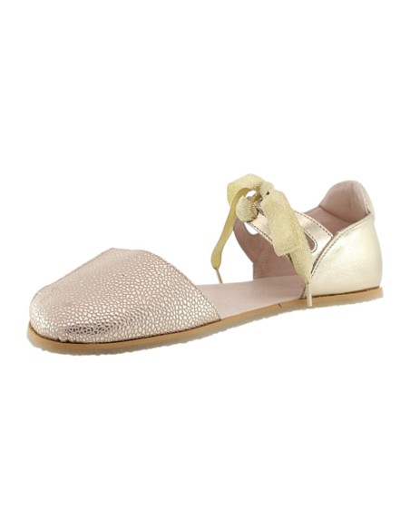 Sandalias barefoot Poppis Zoe Dorada