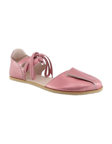 Sandalias barefoot Poppis Zoe Metal Rose
