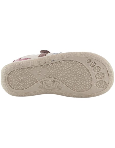 Zapatos respetuosos Zapyflex Velcro y elástico Rosa Zapatos respetuosos Zapyflex Velcro y elástico Rosa