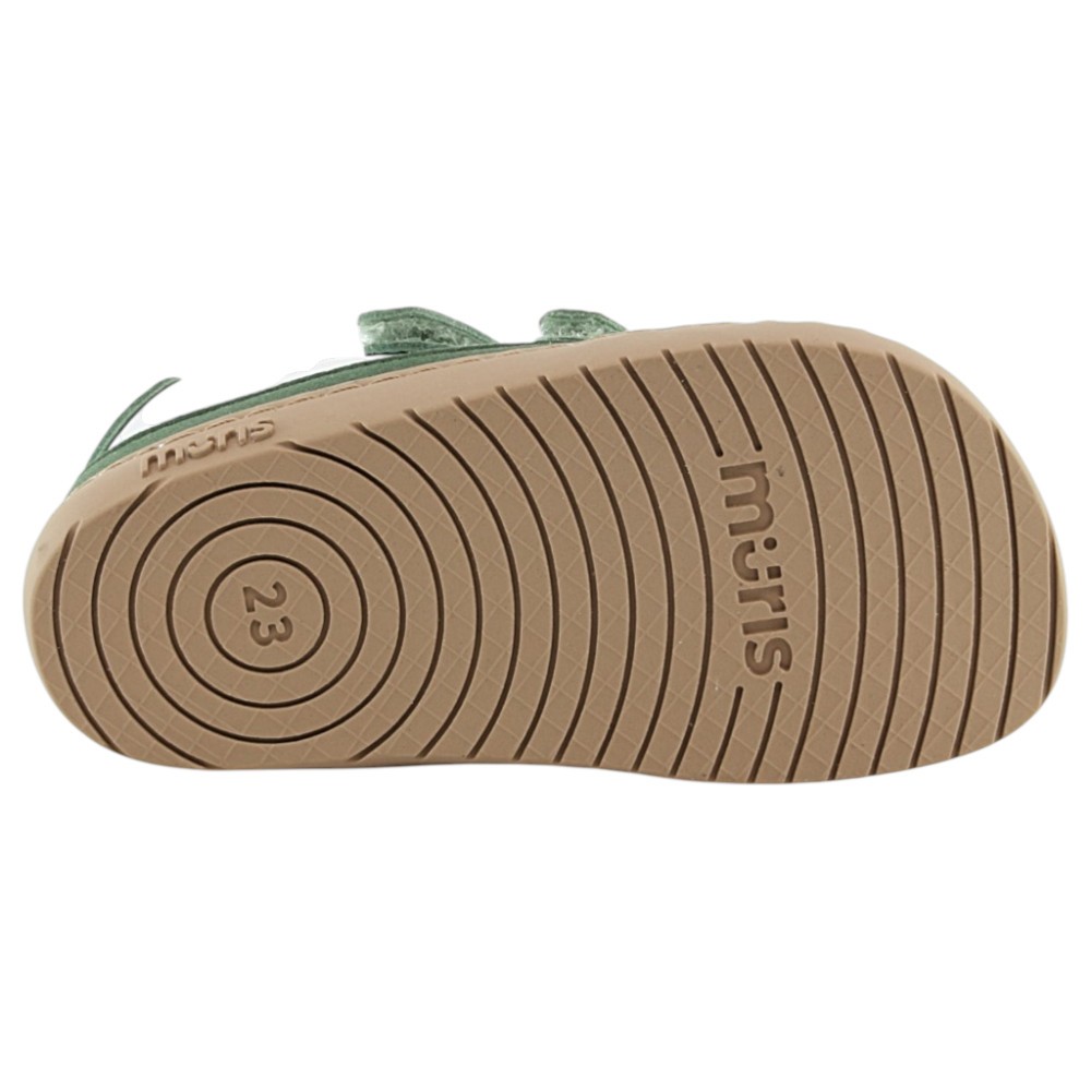 Zapatos veganos barefoot Muris Petra Mini Forest Green