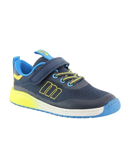 Zapatillas barefoot Mustang Free Azul-Amarillo