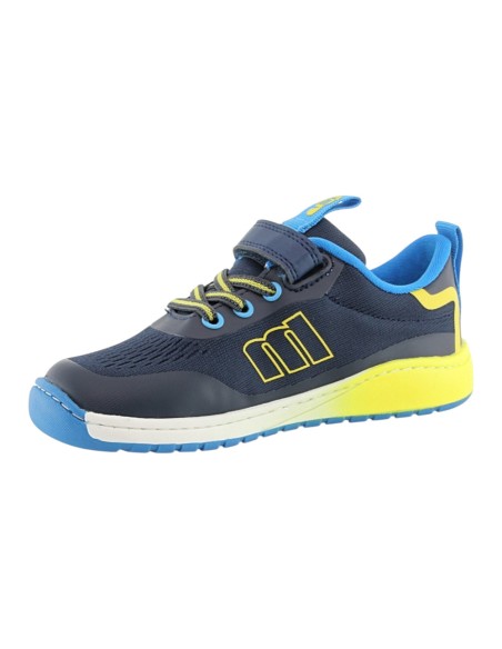 Zapatillas barefoot Mustang Free Azul-Amarillo