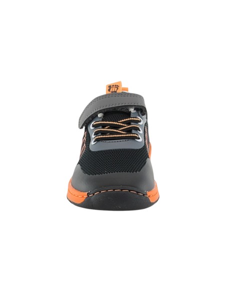 Zapatillas barefoot Mustang Free Negro-Naranja