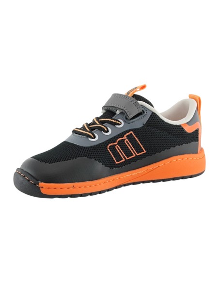 Zapatillas barefoot Mustang Free Negro-Naranja