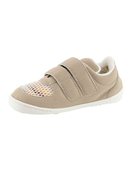 Zapatos barefoot veganos Baby Lobitos Duna Beige