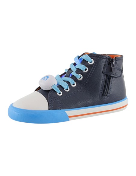 Zapatillas con luces barefoot Mustang Free Dino Marino