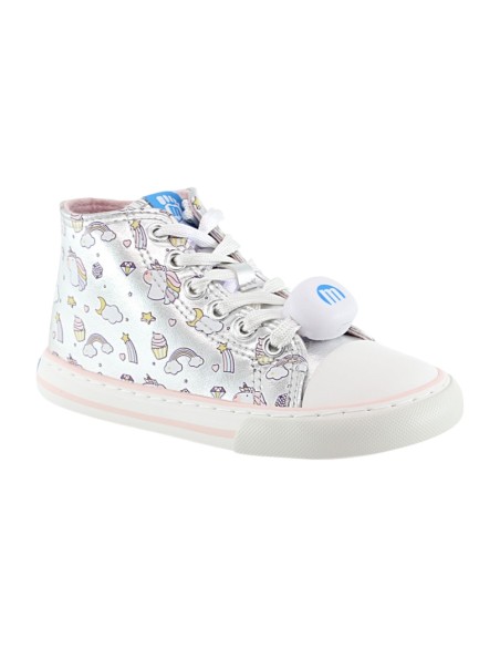 Zapatillas con luces barefoot Mustang Free Unicornio Plata Zapatillas con luces barefoot Mustang Free Unicornio Plata