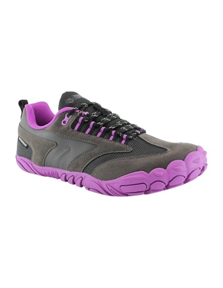 Botines Hi-Tec impermeables barefoot Figaro Gris-Lila