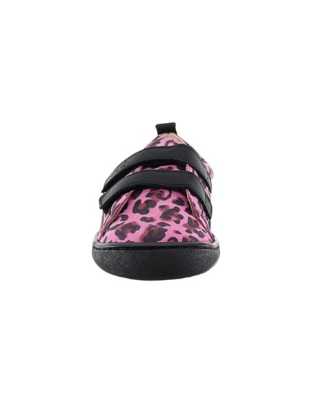 Zapatos barefoot FlexiNens 9111-R leopardo Fucsia-Negro