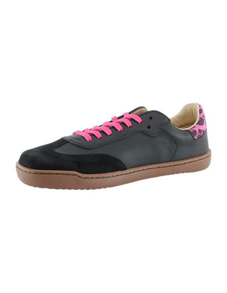 Zapatillas barefoot Flexi Nens 9026-X Negro-Fuscia