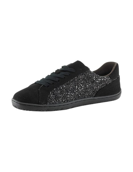 Zapatillas barefoot Coqueflex piso Adam Negro-Glitter