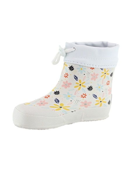 Botas de agua barefoot Koel Flowers White