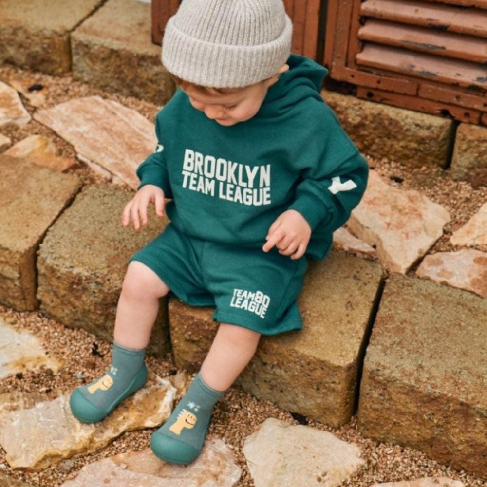 Zapatos primeros pasos Attipas Dino Green