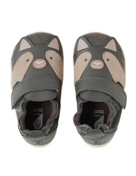 Zapatos respetuosos primeros pasos Bobux Scrunch Gris